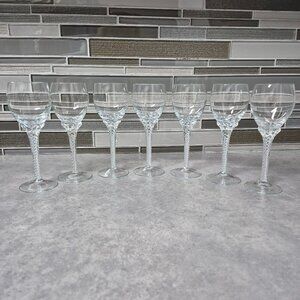 6 Bohemia Crystal by Crystalex Suzanne Air Twist Stem Cordial Win Liquor Glass6.